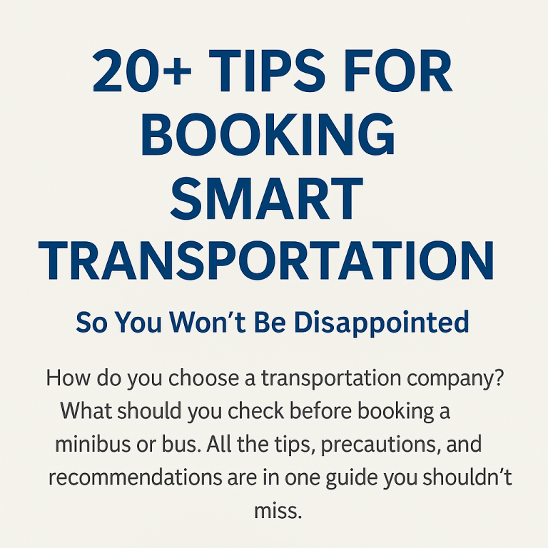 20 טיפים להזמנת הסעות